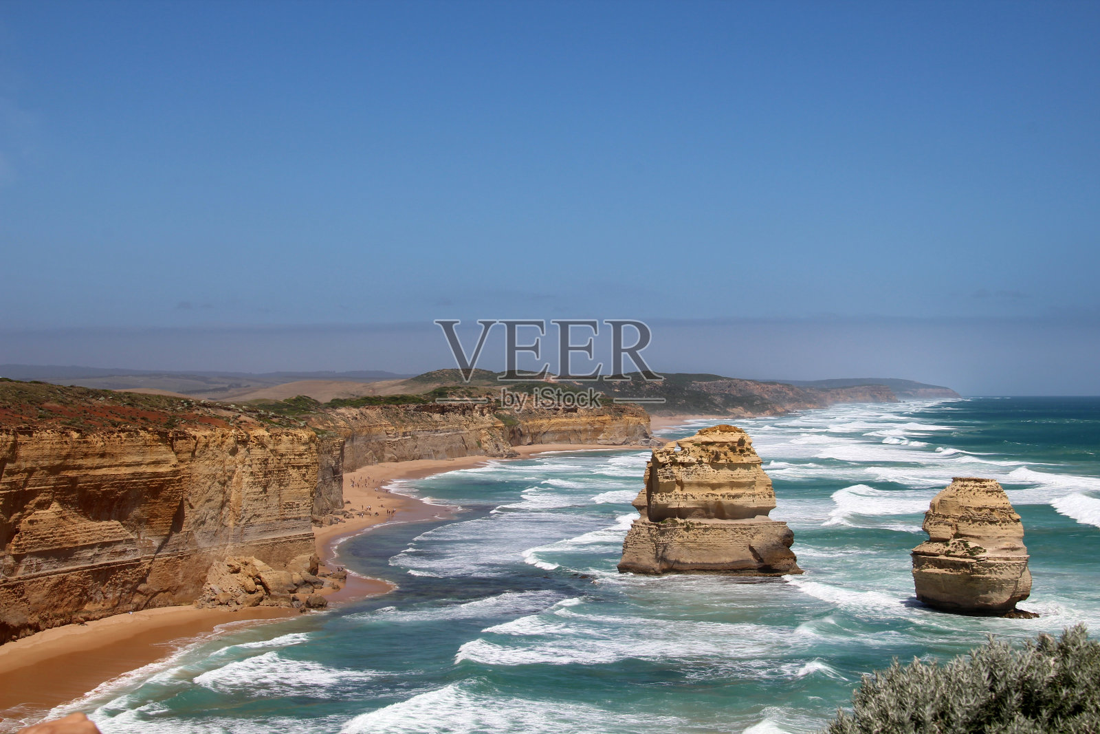 十二使徒岩的石灰岩照片摄影图片