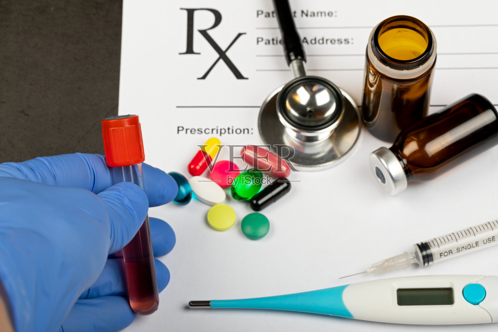 血液样本照片摄影图片