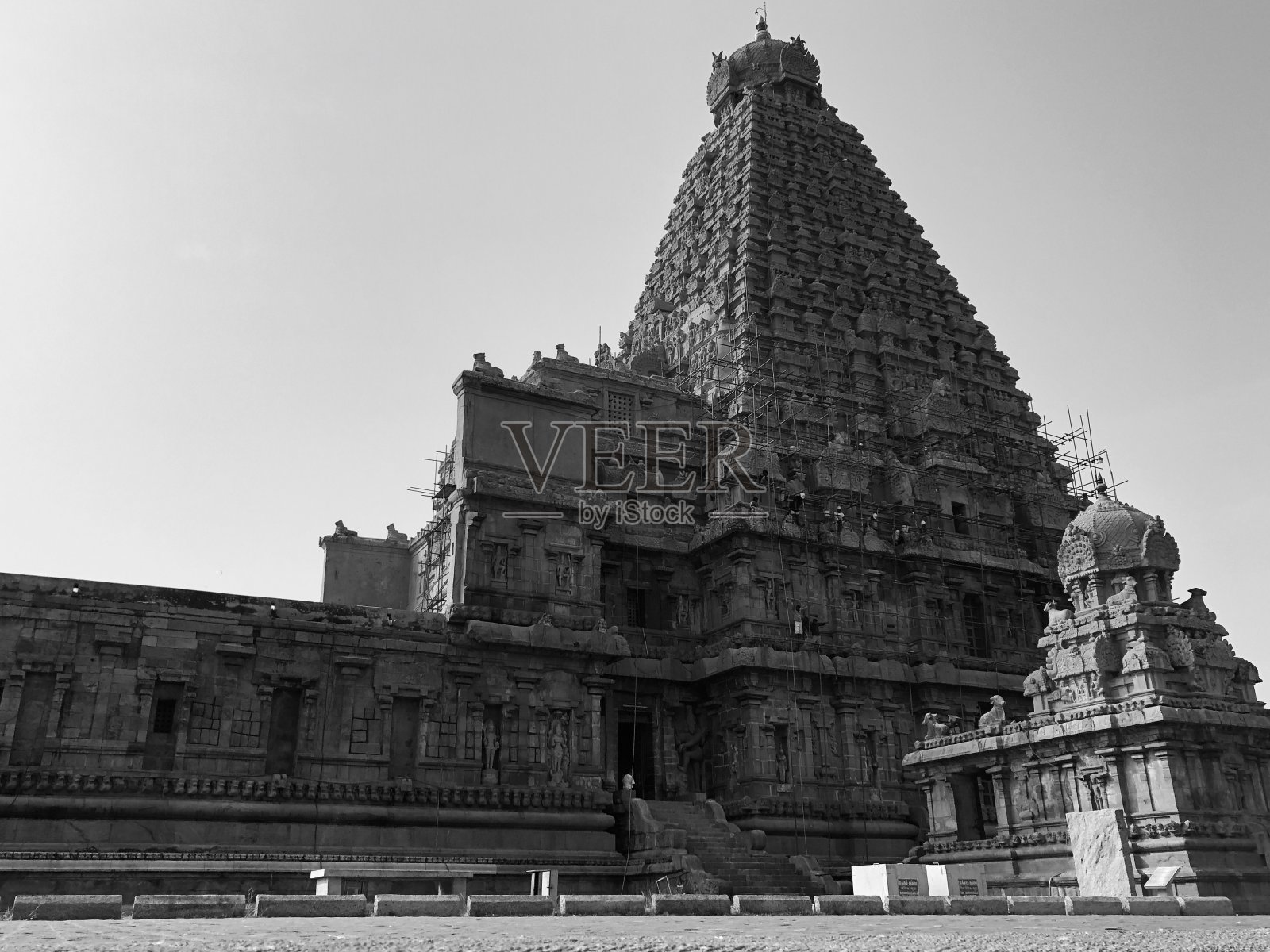 坦若尔的布里哈迪斯瓦拉神庙令人惊叹的景色照片摄影图片