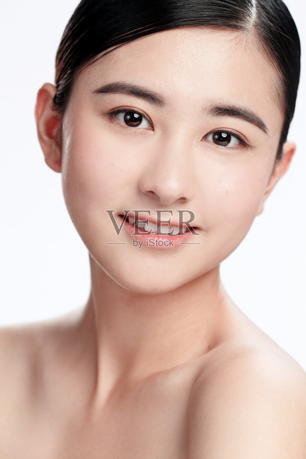 年轻女子化妆肖像照片摄影图片