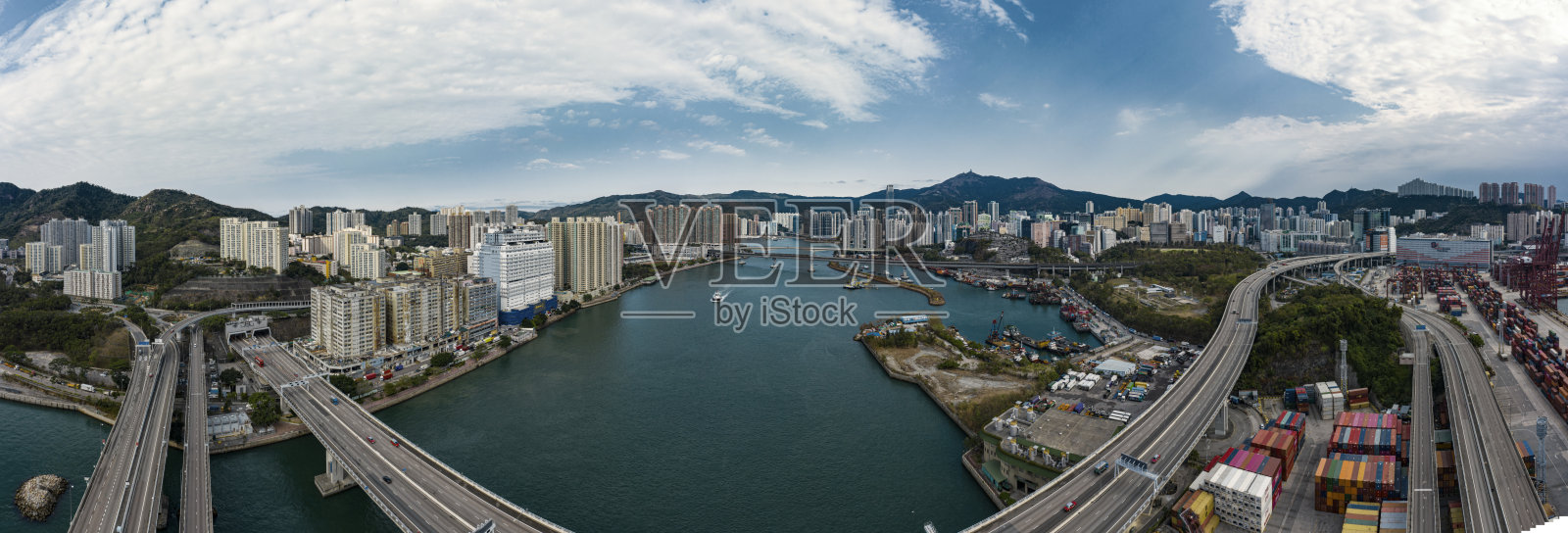 鸟瞰图，香港，中国照片摄影图片