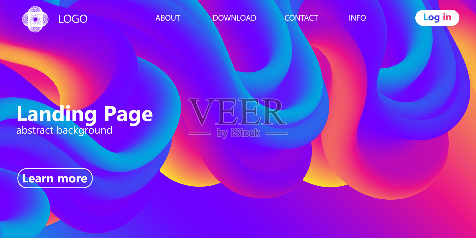 流体的形状。抽象流程。时髦的海报。向量插画图片素材