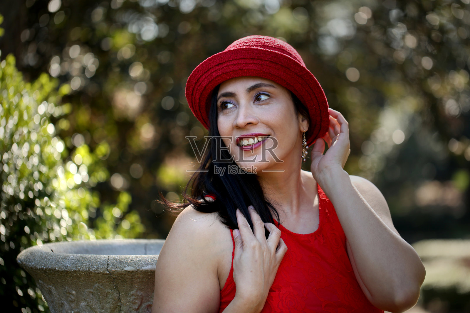 户外女性肖像照片摄影图片