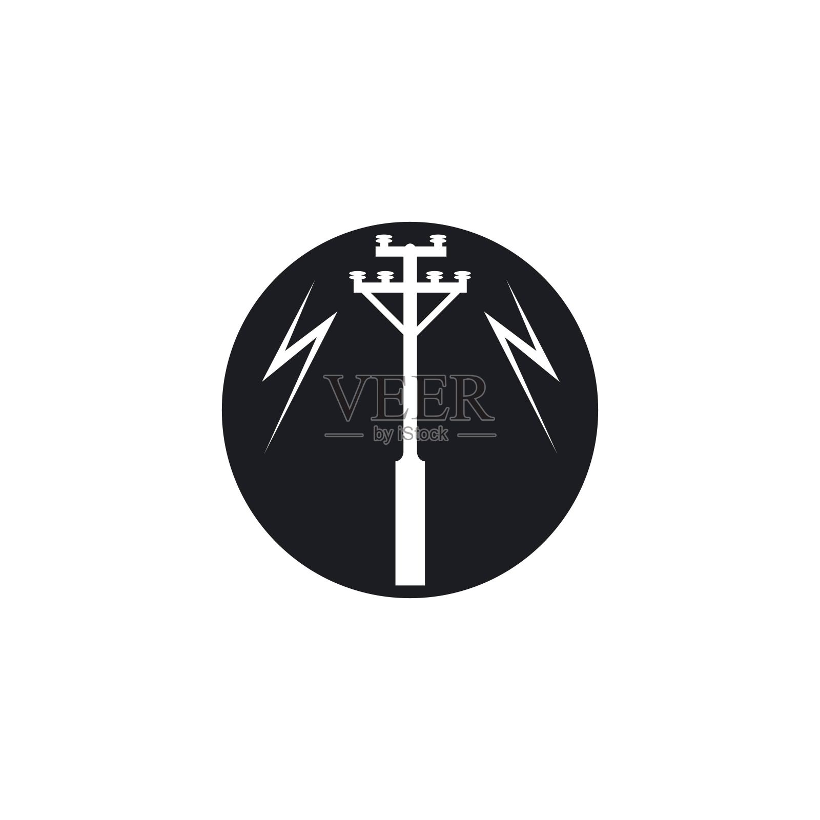 electrikal塔标志插画图片素材