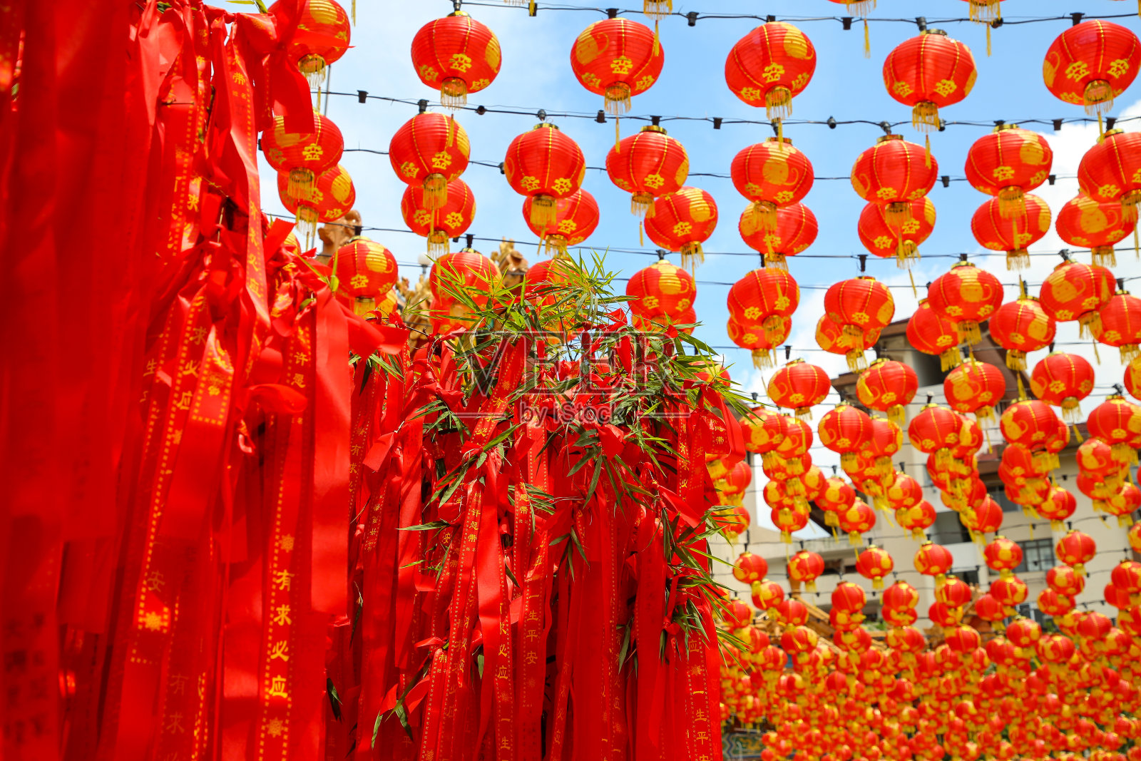 天后宫的灯笼照片摄影图片