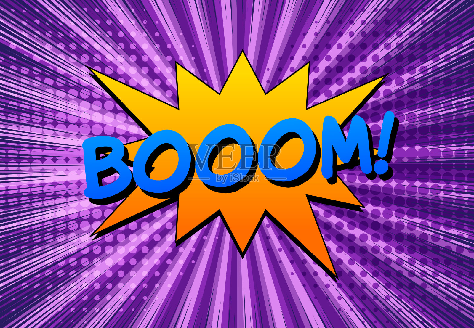 喜剧爆炸和爆炸的概念设计元素图片