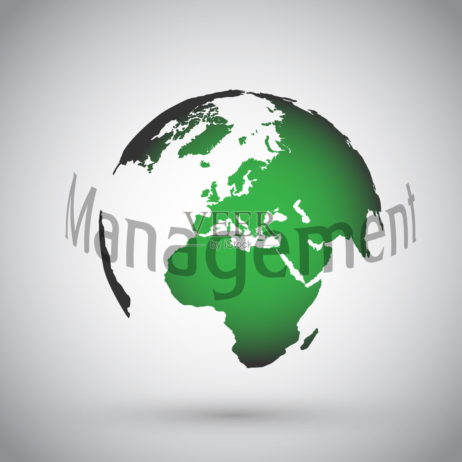 地球矢量插图的广告插画图片素材