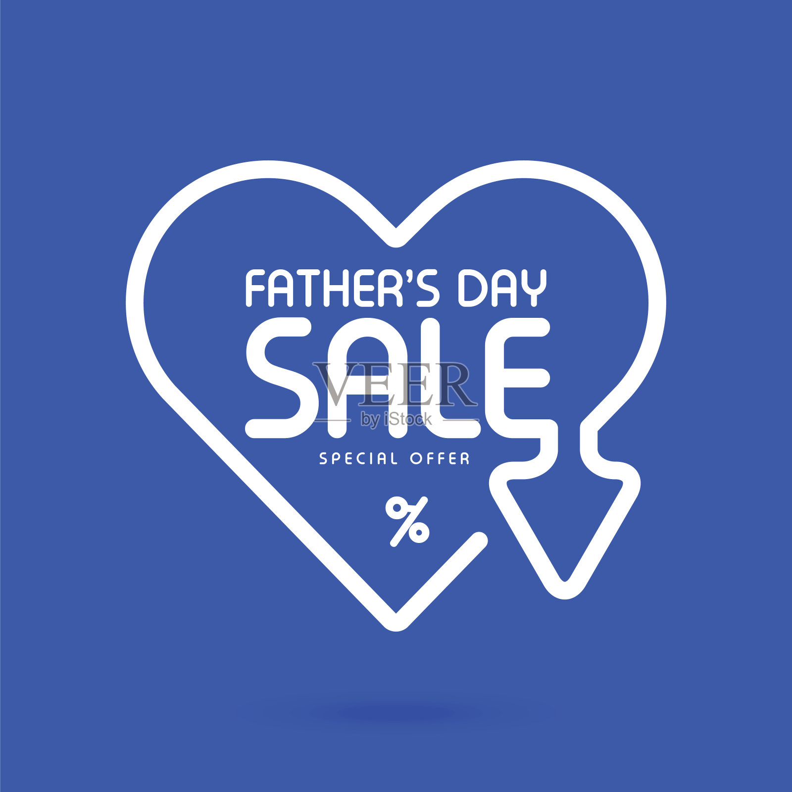 父亲节销售旗帜股票插图插画图片素材