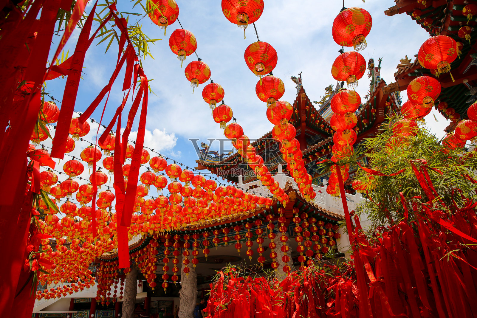 天后宫的灯笼照片摄影图片