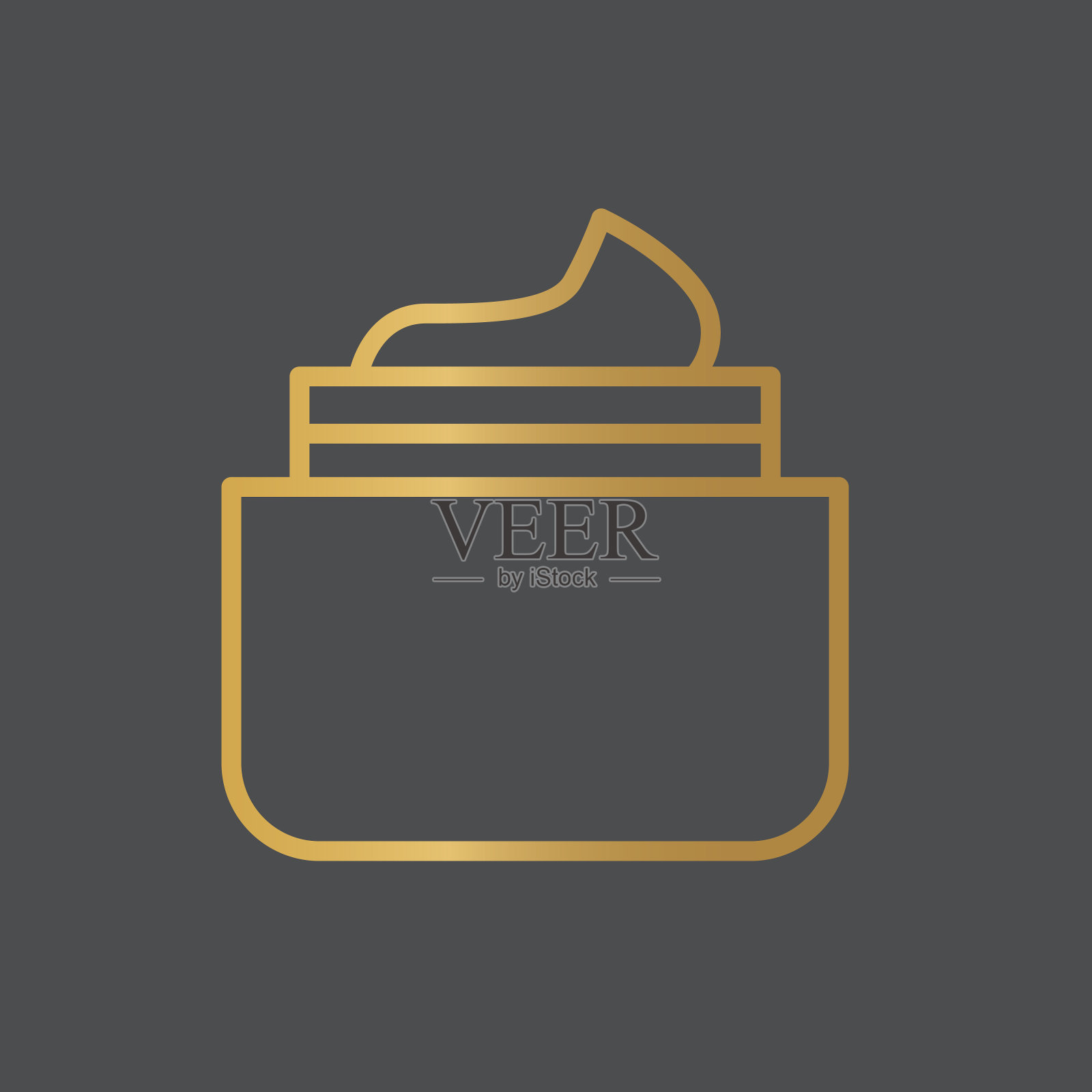 金霜化妆品图标插画图片素材