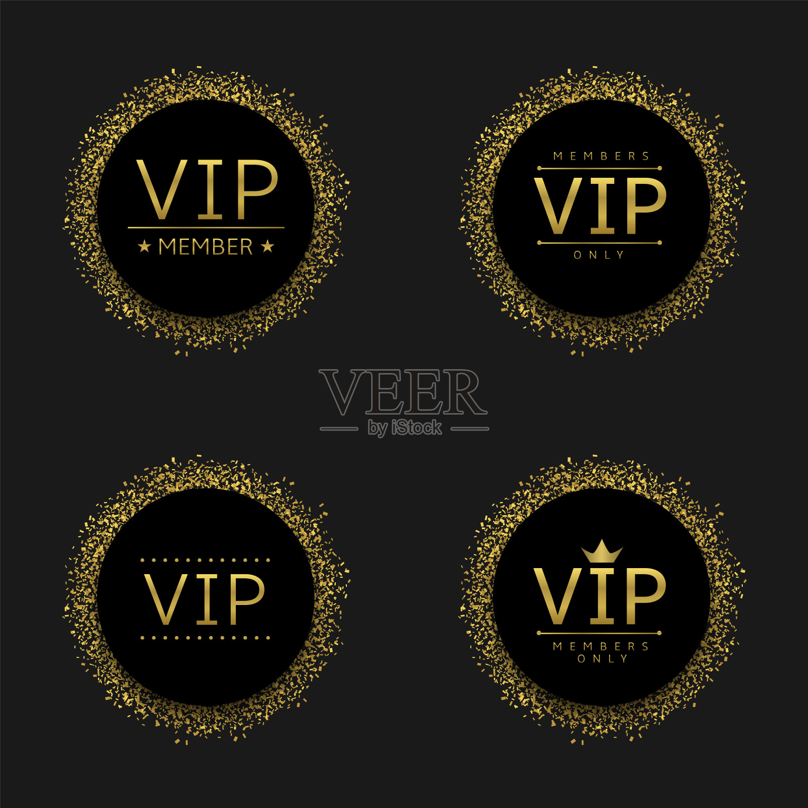 VIP会员只插画图片素材