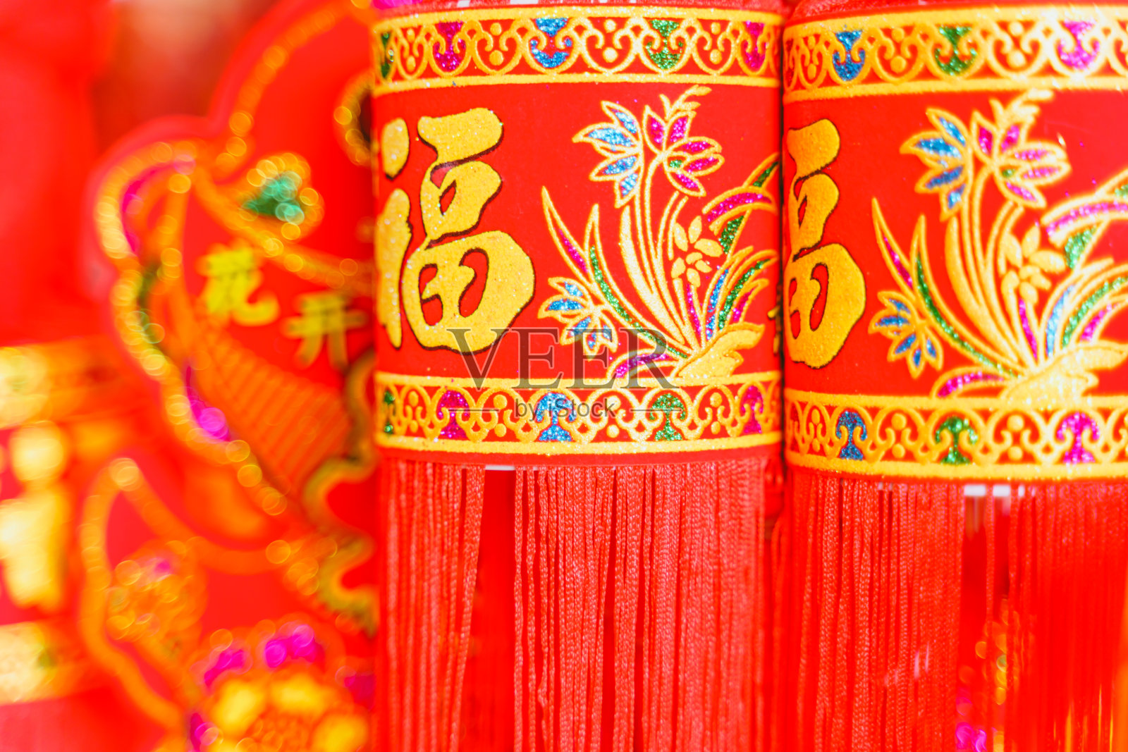 春节吉祥挂件照片摄影图片