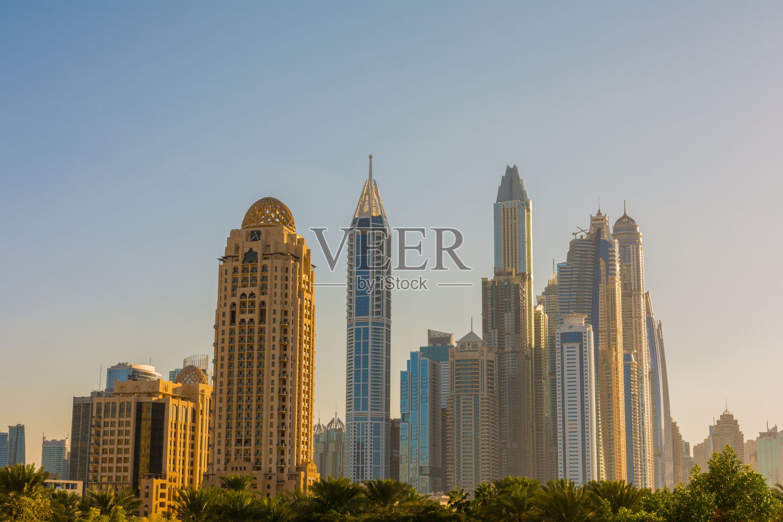 2020年1月25日的迪拜码头，阿拉伯联合酋长国照片摄影图片