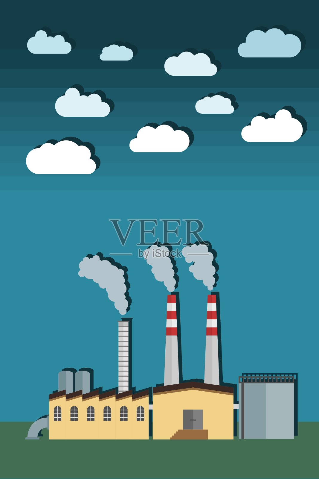 工厂矢量图形插画图片素材