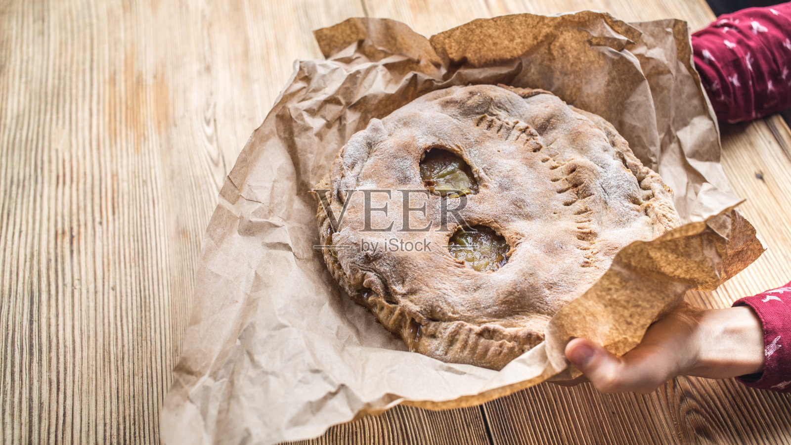 有趣的万圣节自制馅饼照片摄影图片