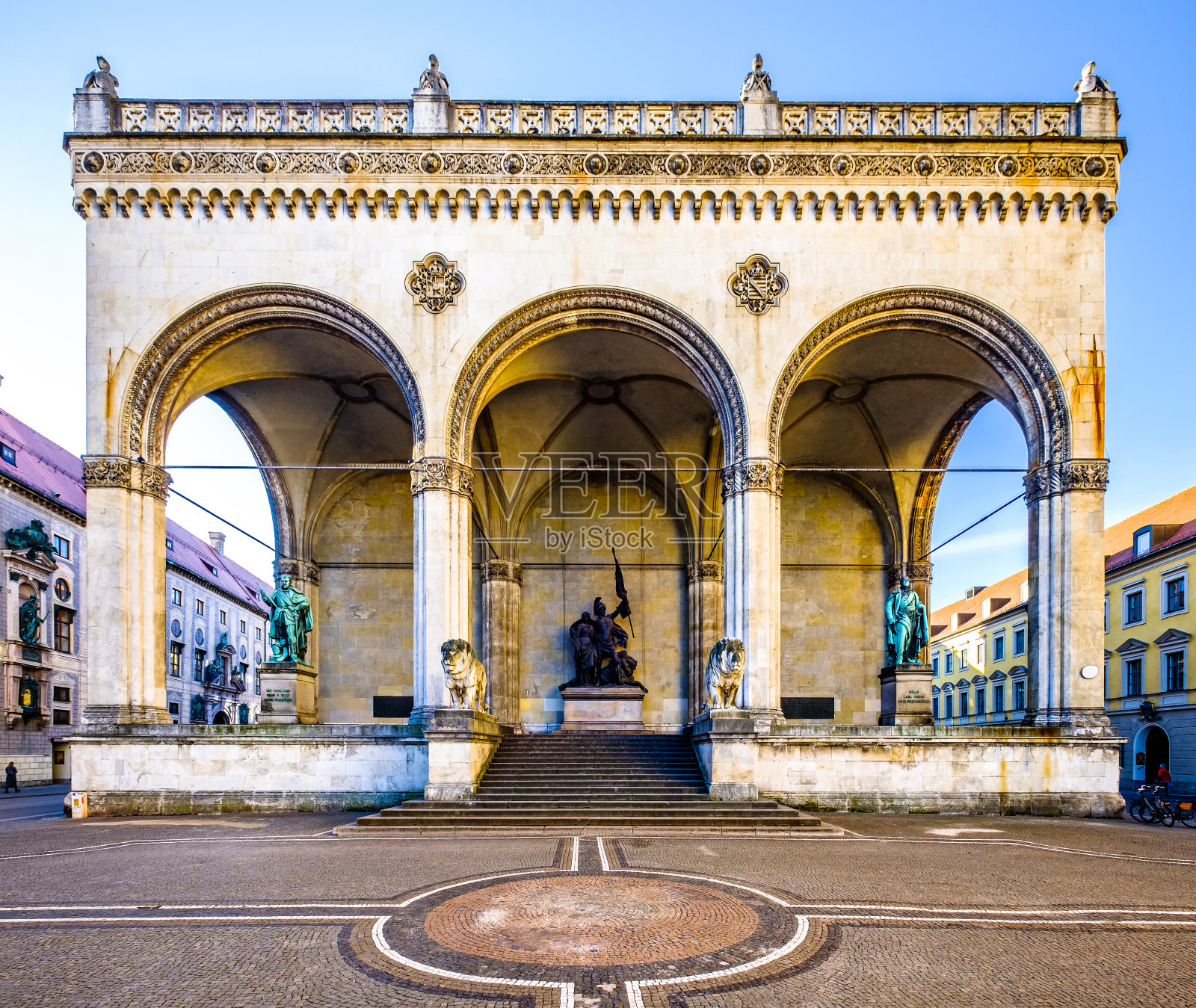 慕尼黑著名的音乐厅照片摄影图片