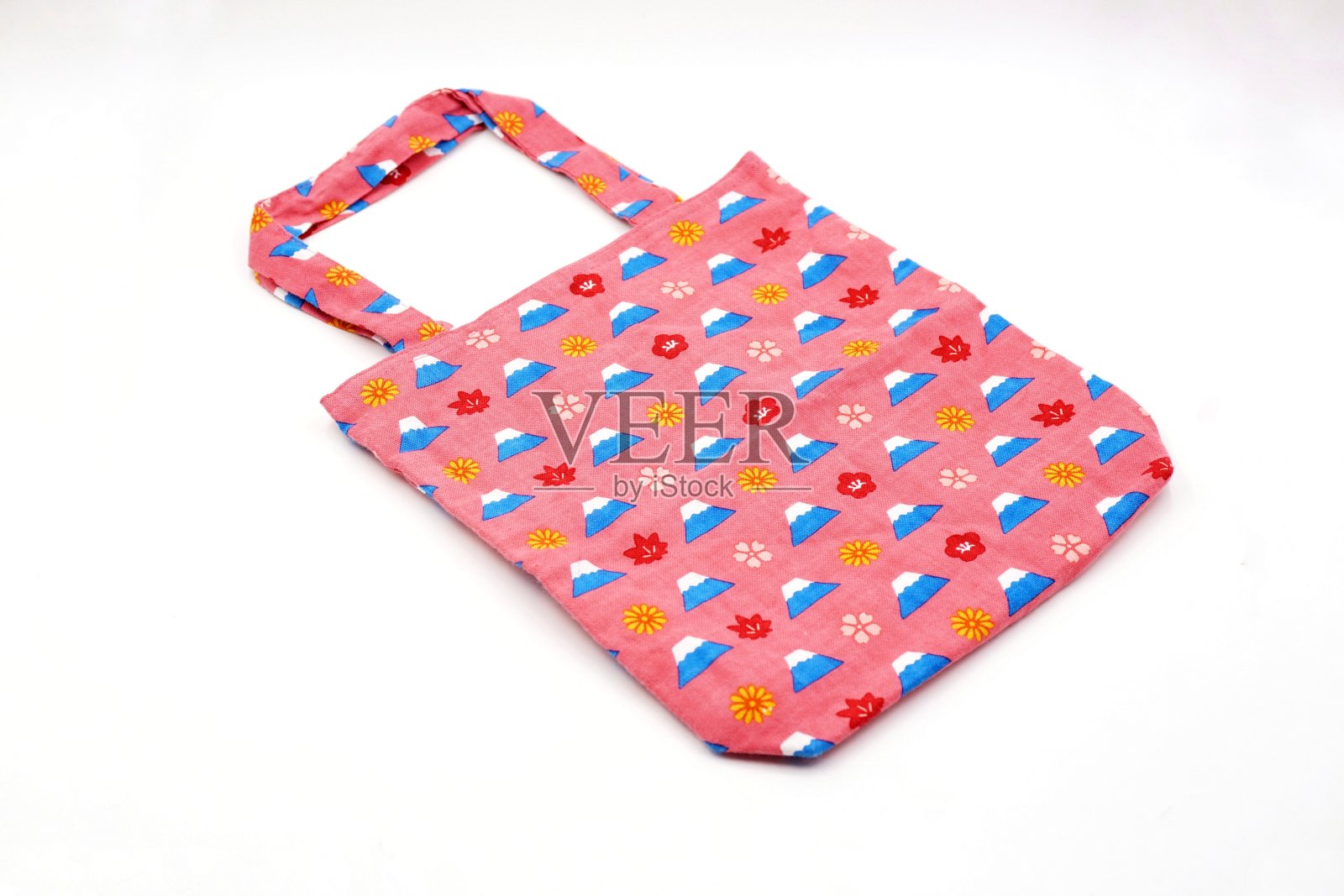 富士山小粉布袋照片摄影图片