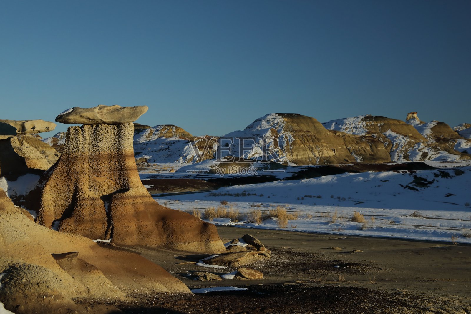 比斯提荒地，德纳津荒野地区，新墨西哥州，美国照片摄影图片