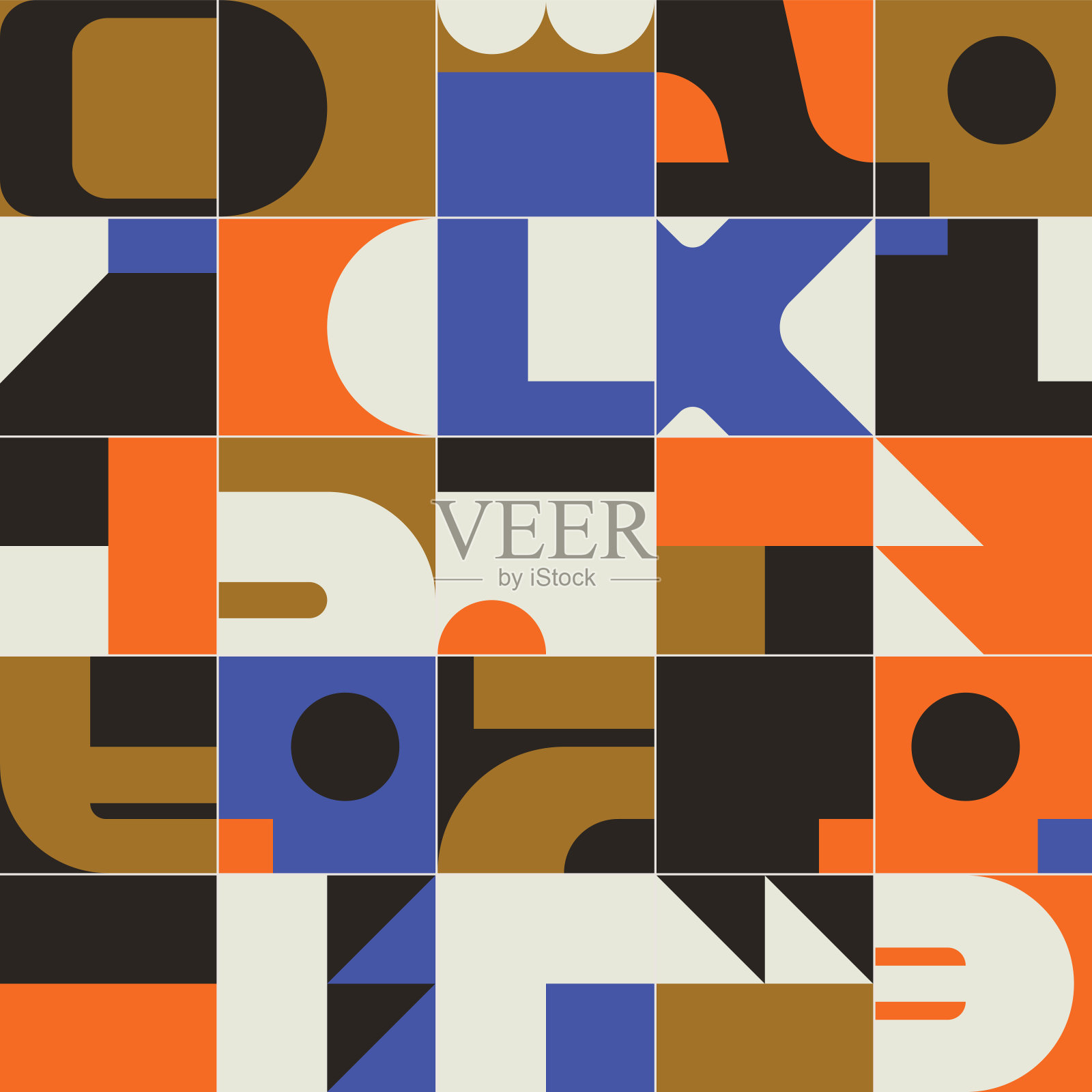 解构抽象矢量图案设计插画图片素材