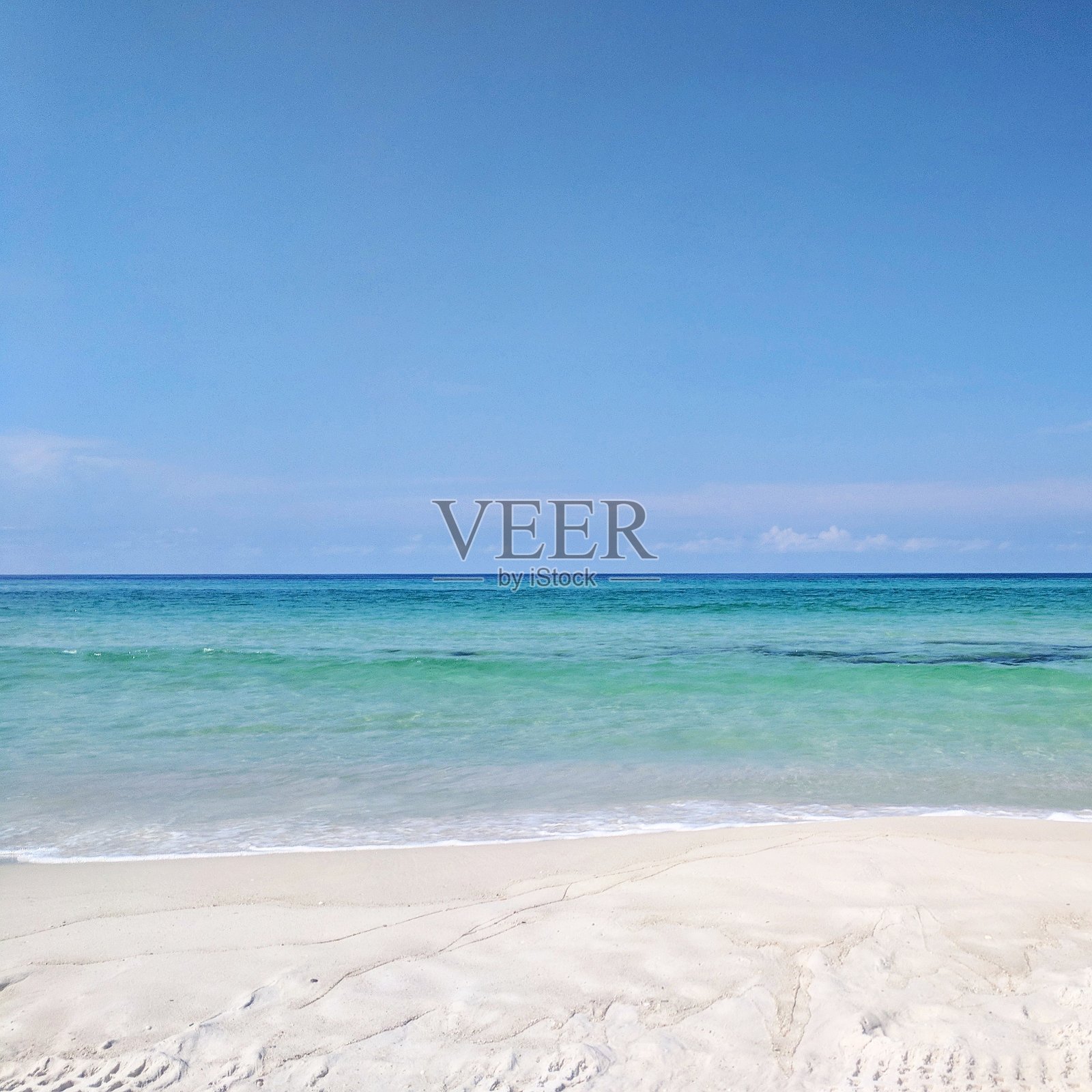 平静的翡翠海岸-基斯卡海滩，佛罗里达照片摄影图片