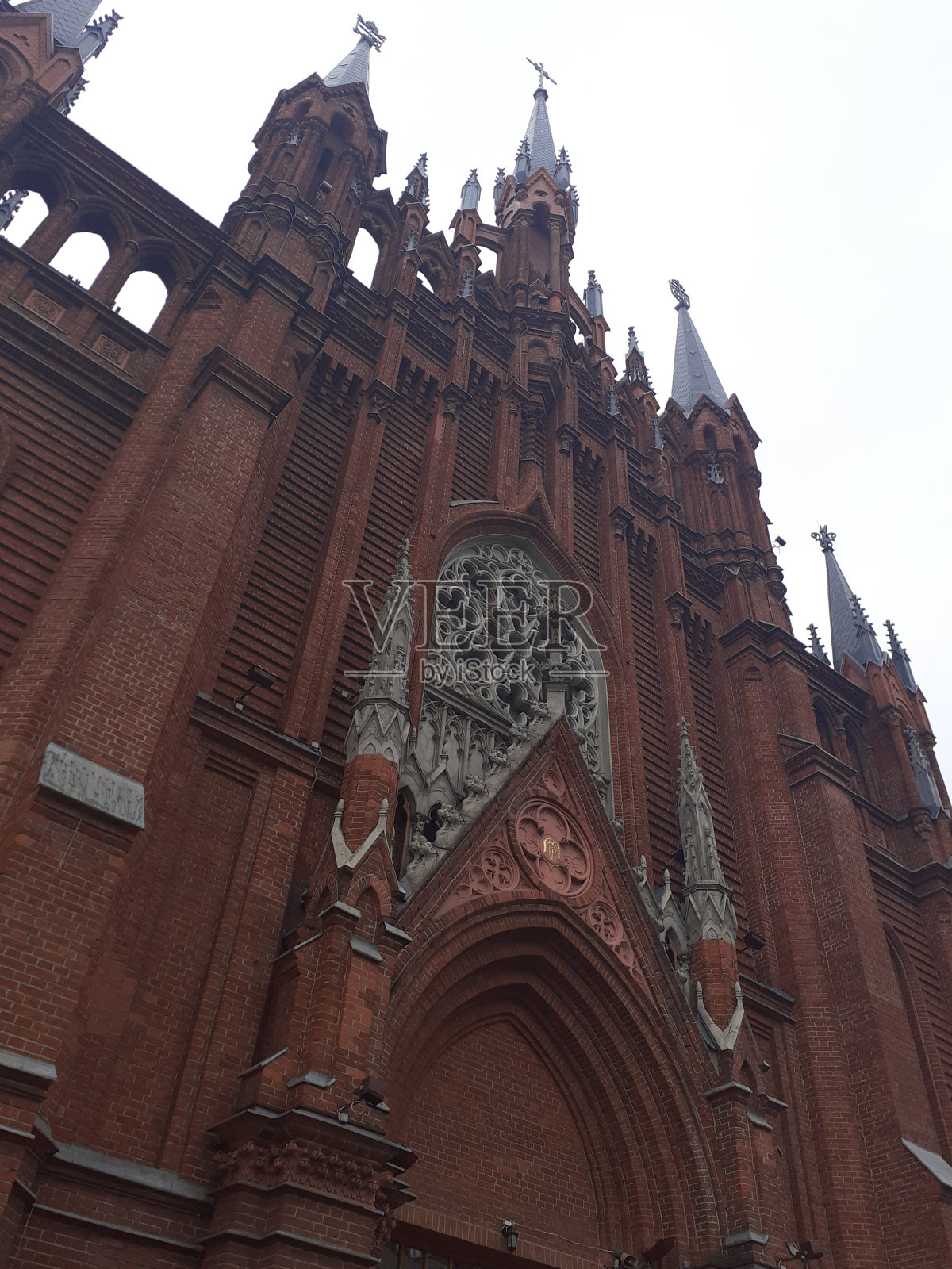 圣母玛利亚无玷圣女之胎的罗马天主教大教堂，莫斯科，俄罗斯照片摄影图片