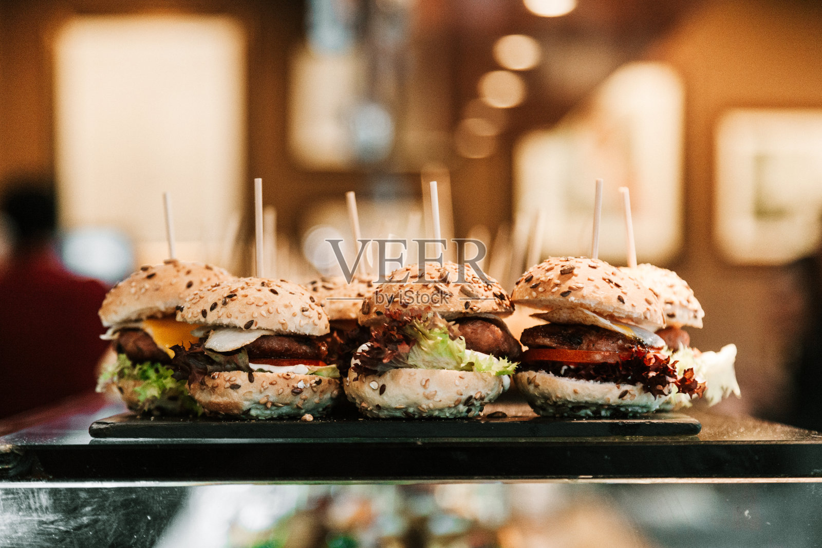 迷你汉堡库存照片照片摄影图片