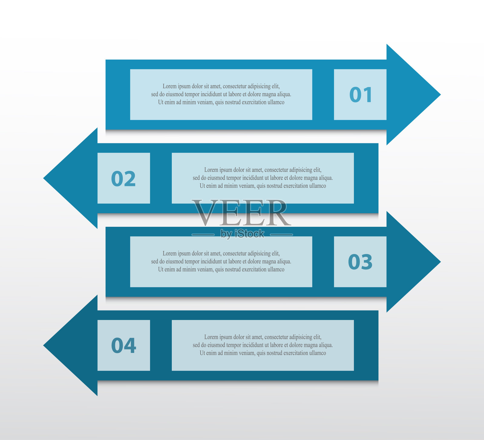 矢量线箭头信息图。插画图片素材