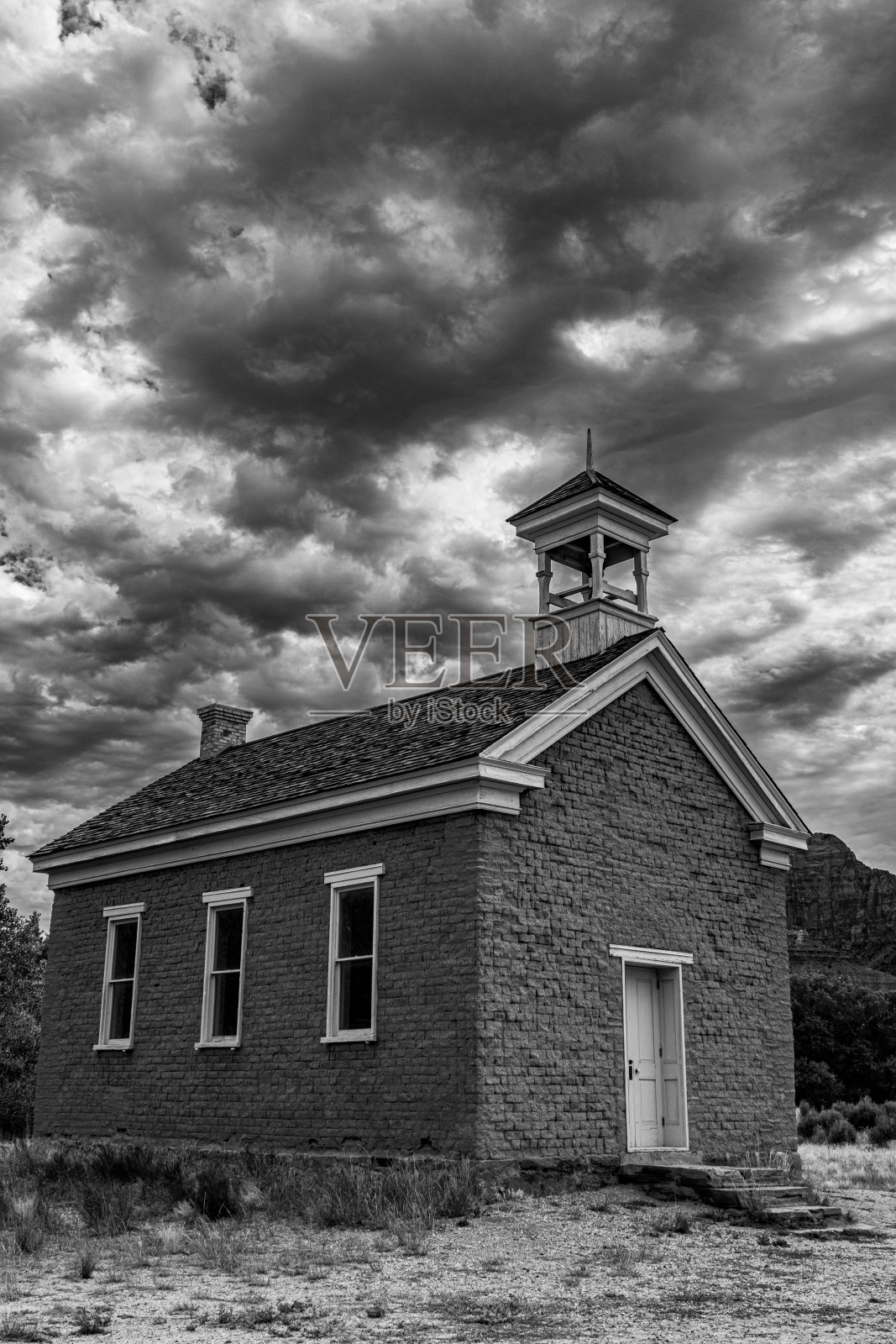 锡安国家公园附近的格拉夫顿鬼城建筑照片摄影图片