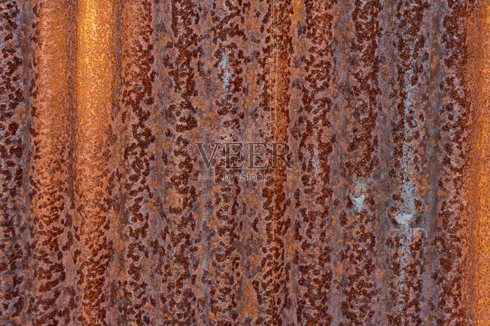 旧的锌片开始腐烂背景。照片摄影图片