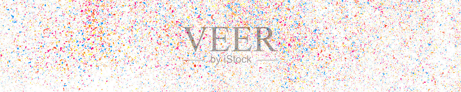 抽象的五彩纸屑爆炸。插画图片素材