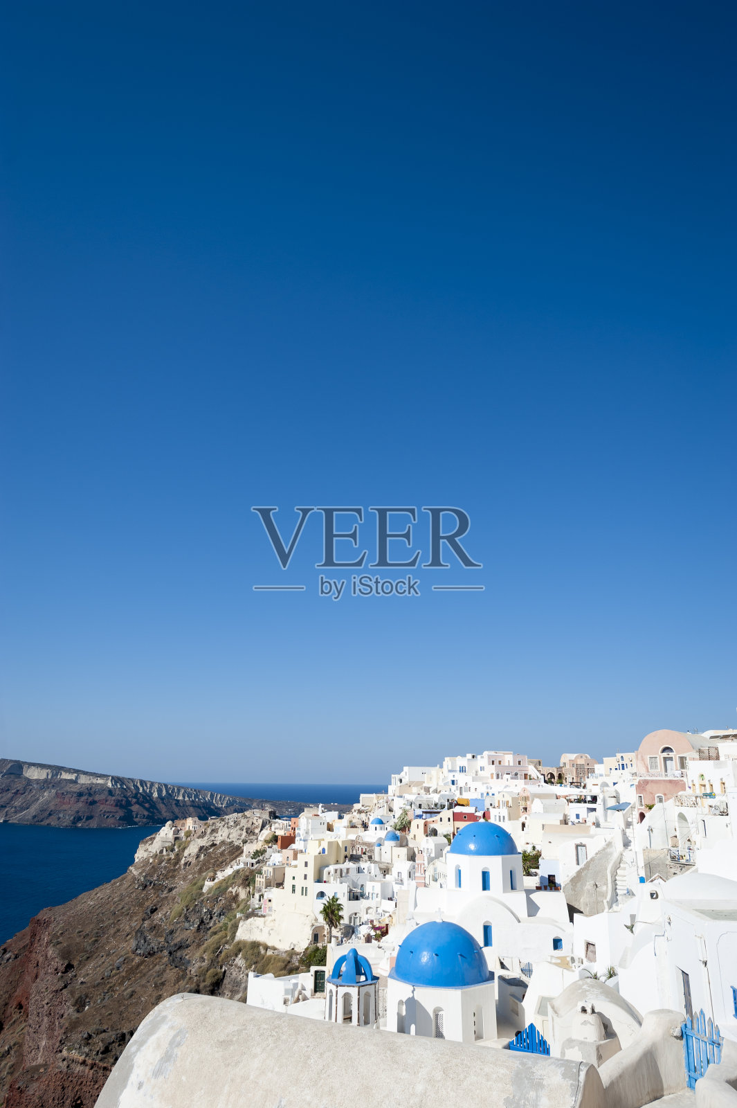 希腊伊亚圣托里尼的风景照片摄影图片