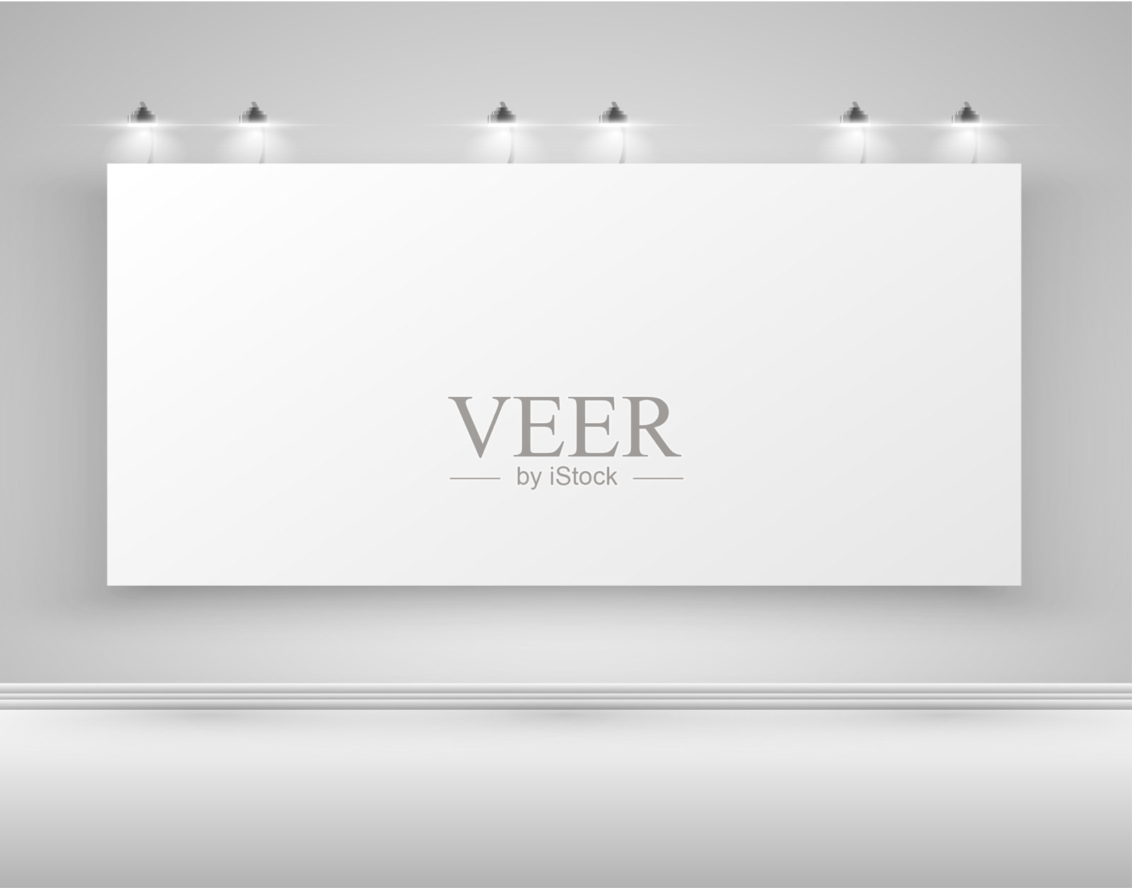 清洁广告牌为广告，矢量插画图片素材