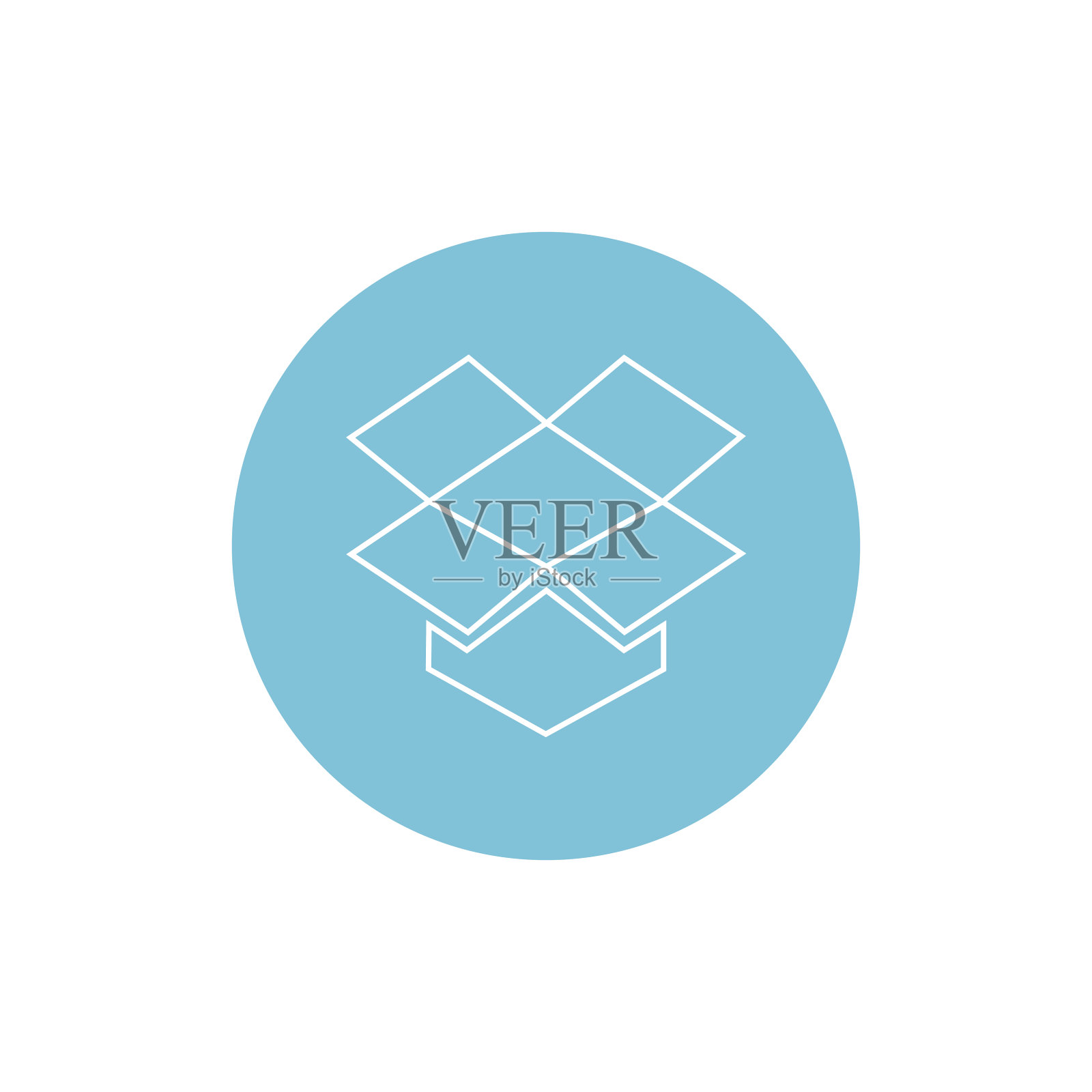 简单的轮廓框图标矢量符号。图标素材