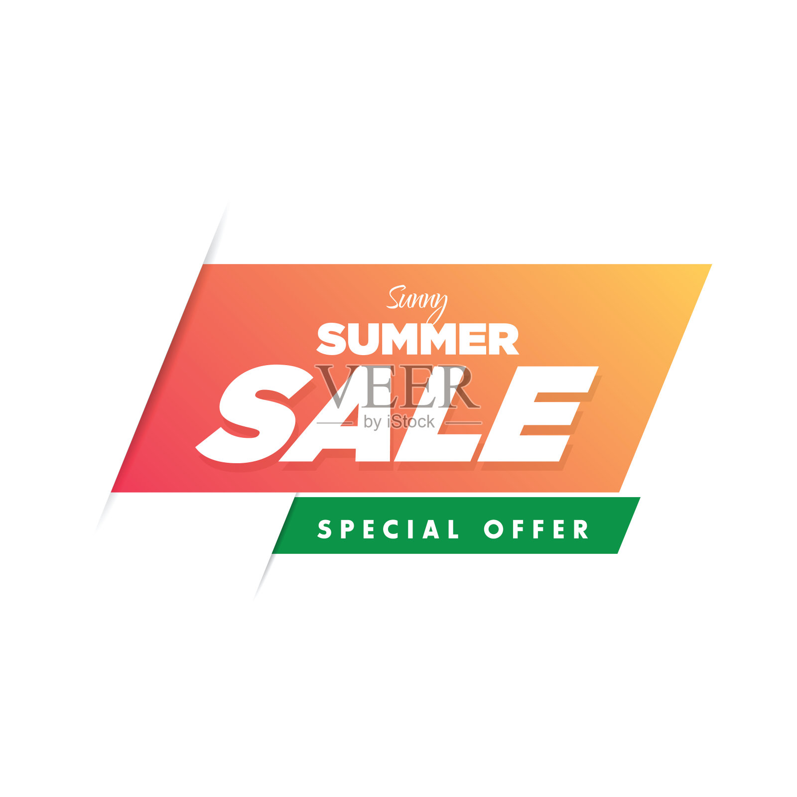 特价和特价。%。矢量插图。新潮的几何图形壁纸在现代材料设计风格。彩色横幅图例设计元素图片