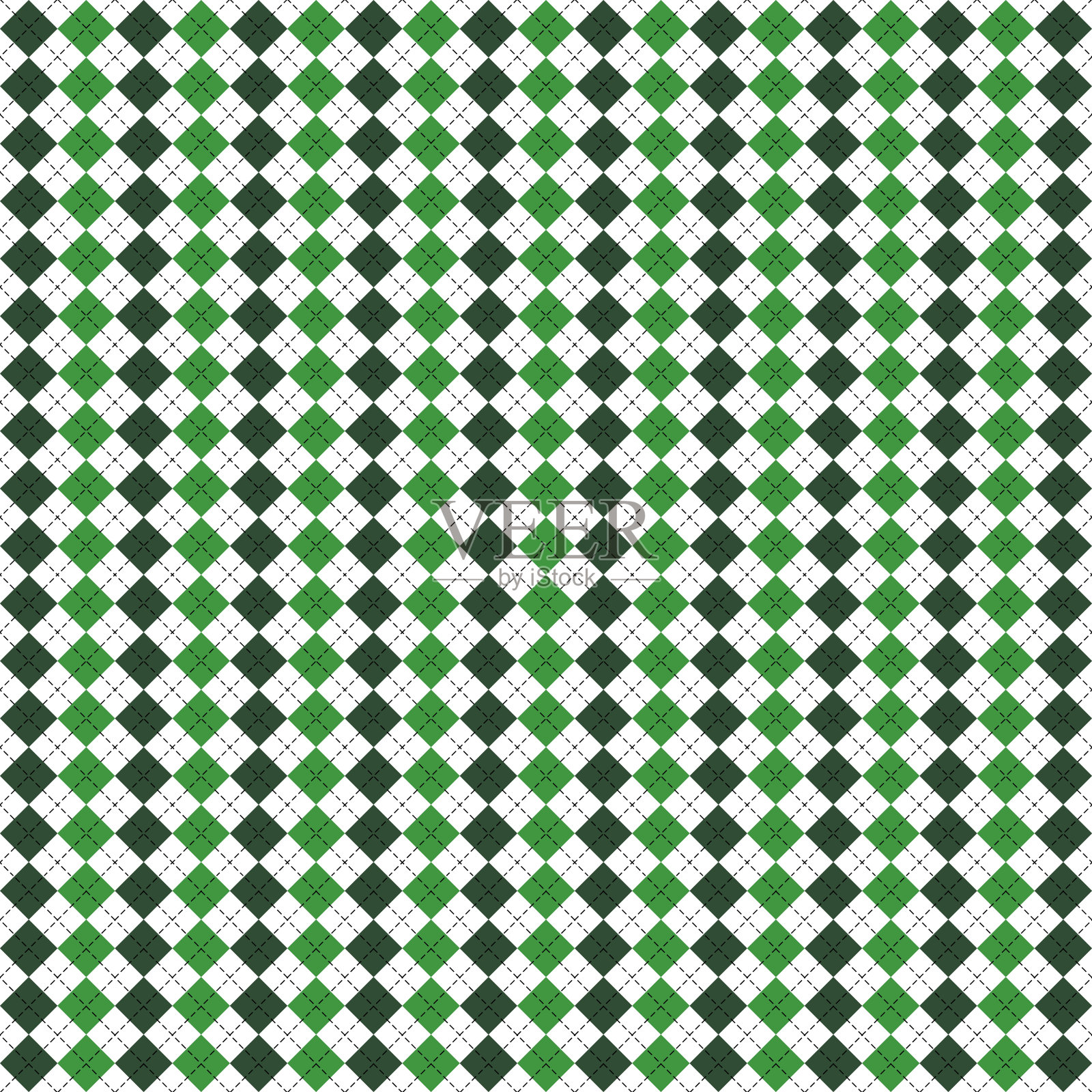 圣帕特里克节。模式苏格兰笼插画图片素材