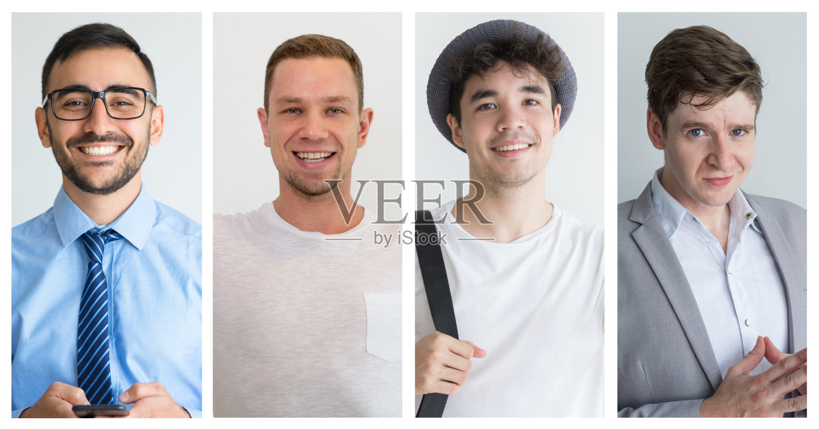 自信的年轻男士合集照片摄影图片