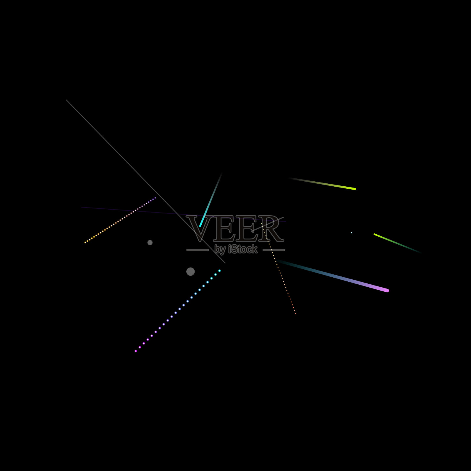 速度效果：霓虹灯光动态插画图片素材