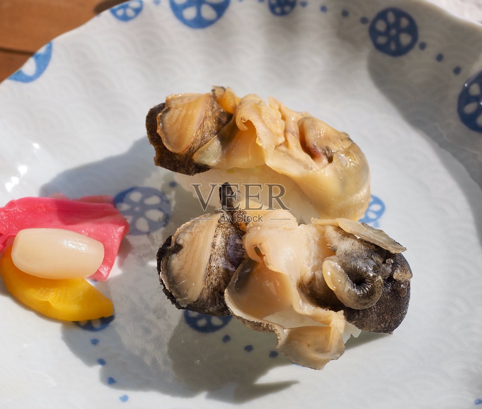 海螺寿司照片摄影图片