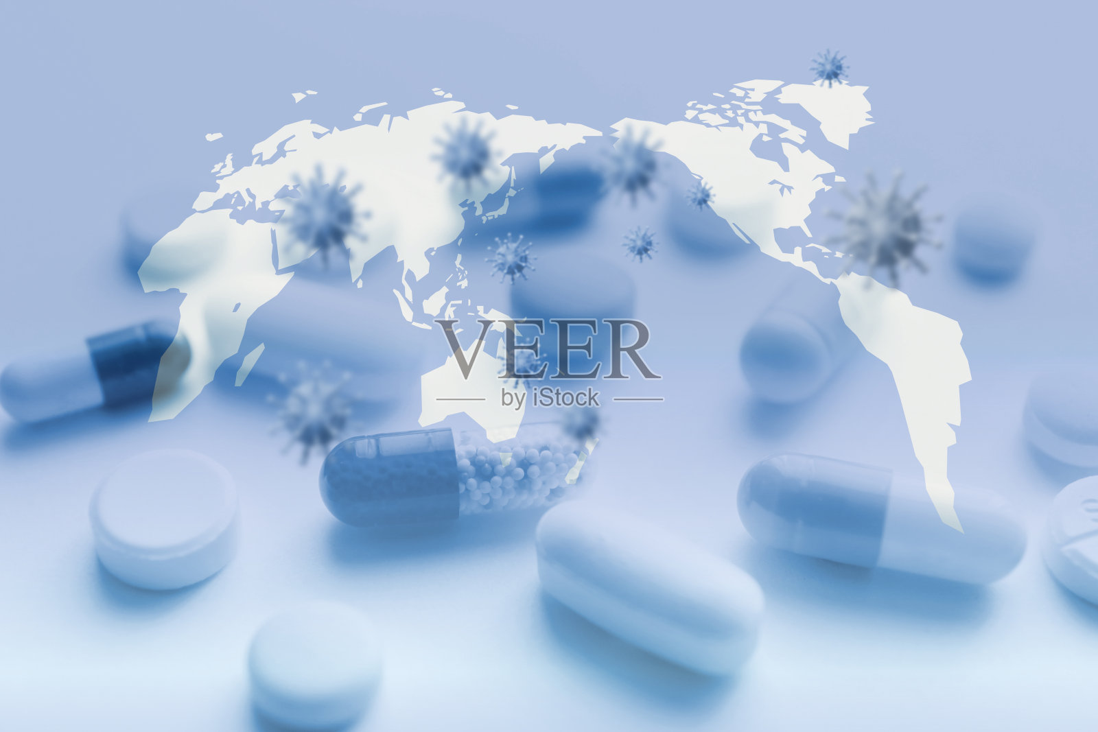 全球流行病和治疗照片摄影图片