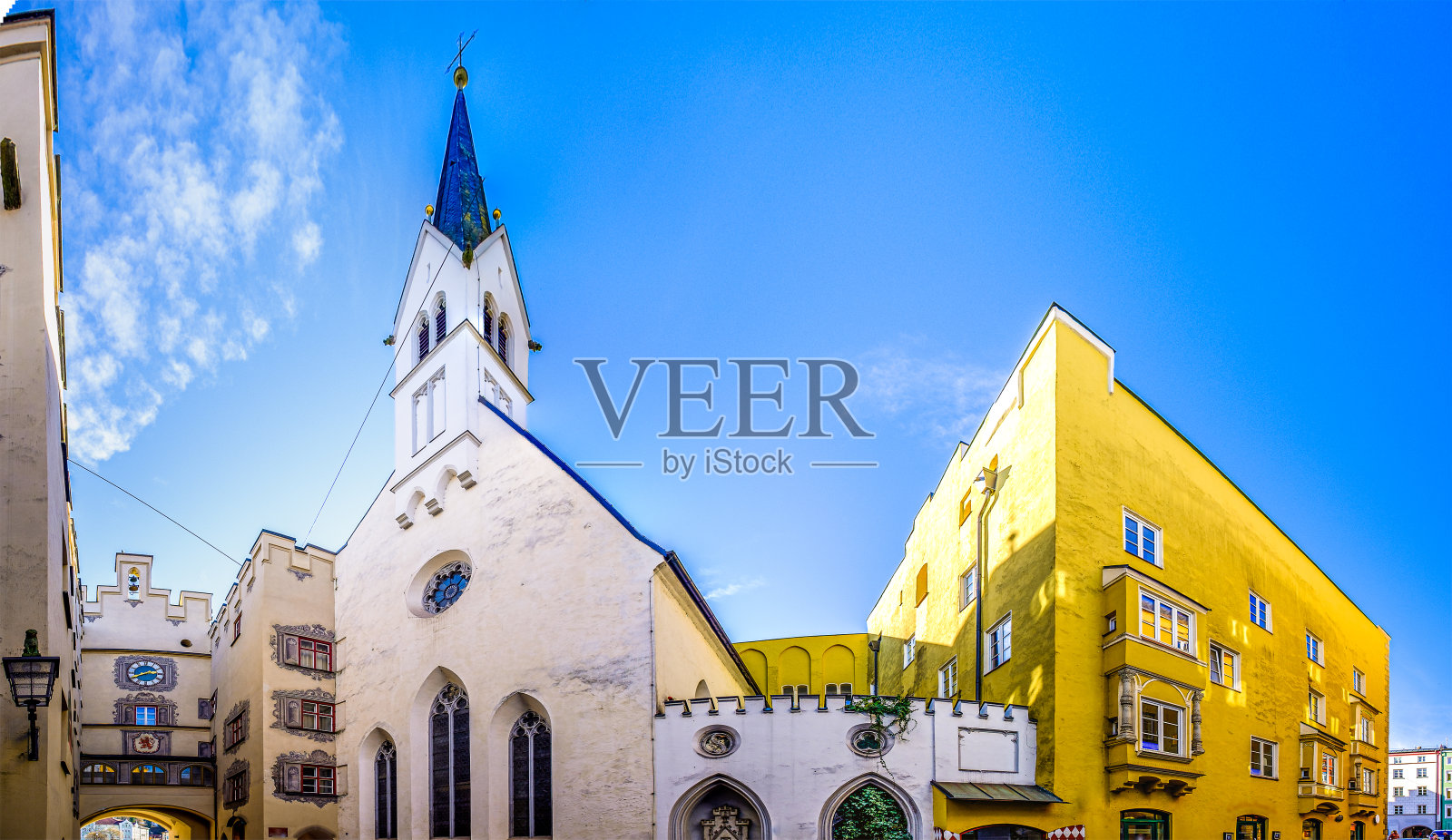 巴伐利亚州的瓦瑟堡老城照片摄影图片