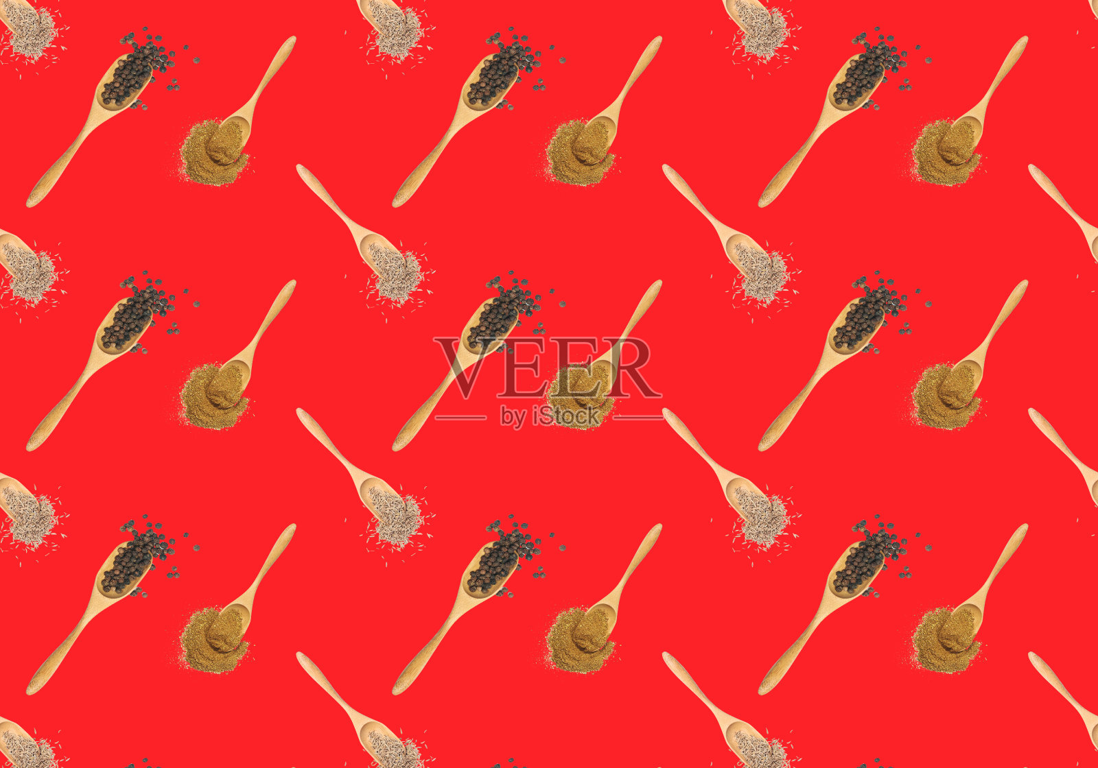 平铺香料图案照片摄影图片