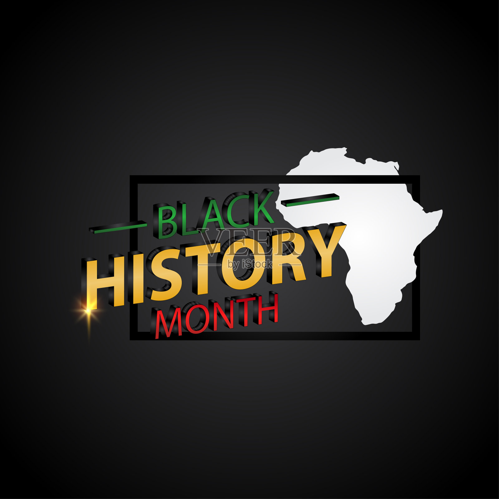 黑人历史月庆祝矢量模板设计插图插画图片素材