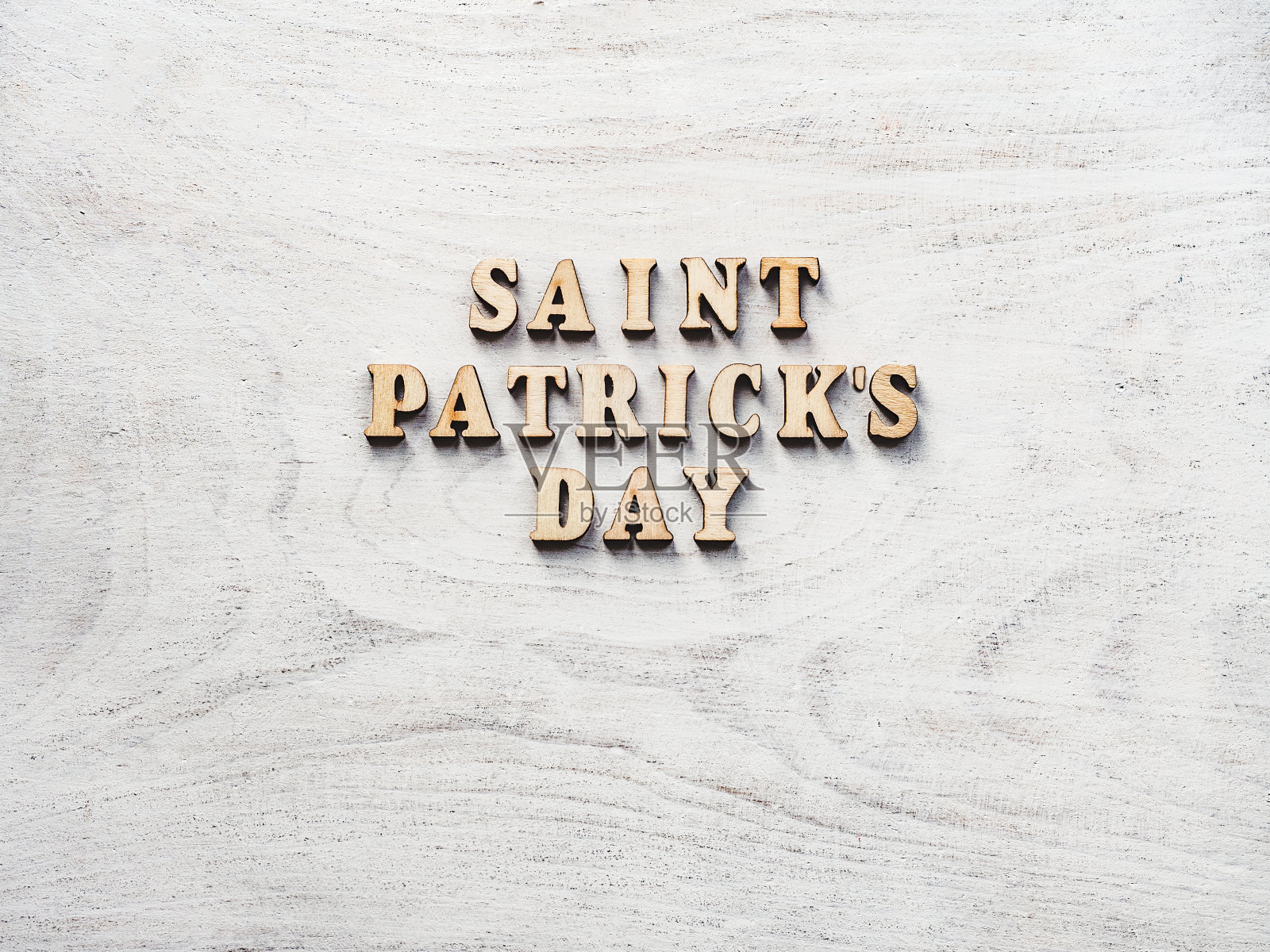 圣帕特里克节。前视图。孤立的背景照片摄影图片