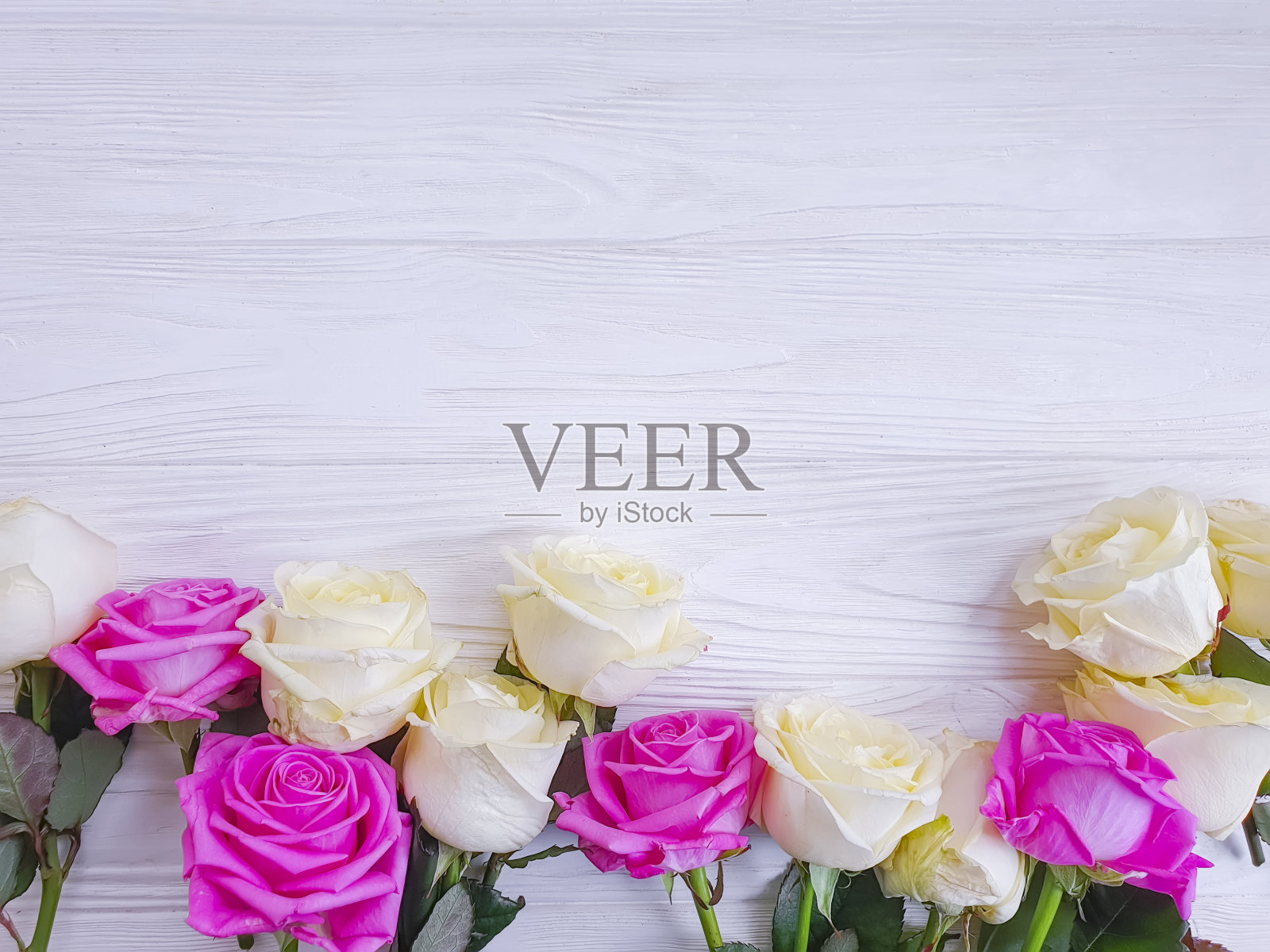 木制背景框上的玫瑰花束照片摄影图片