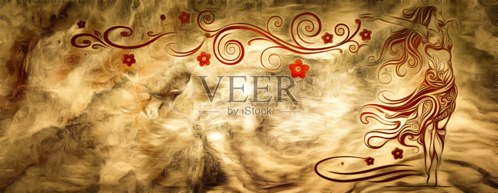 亚洲舞者的高品质素描照片摄影图片