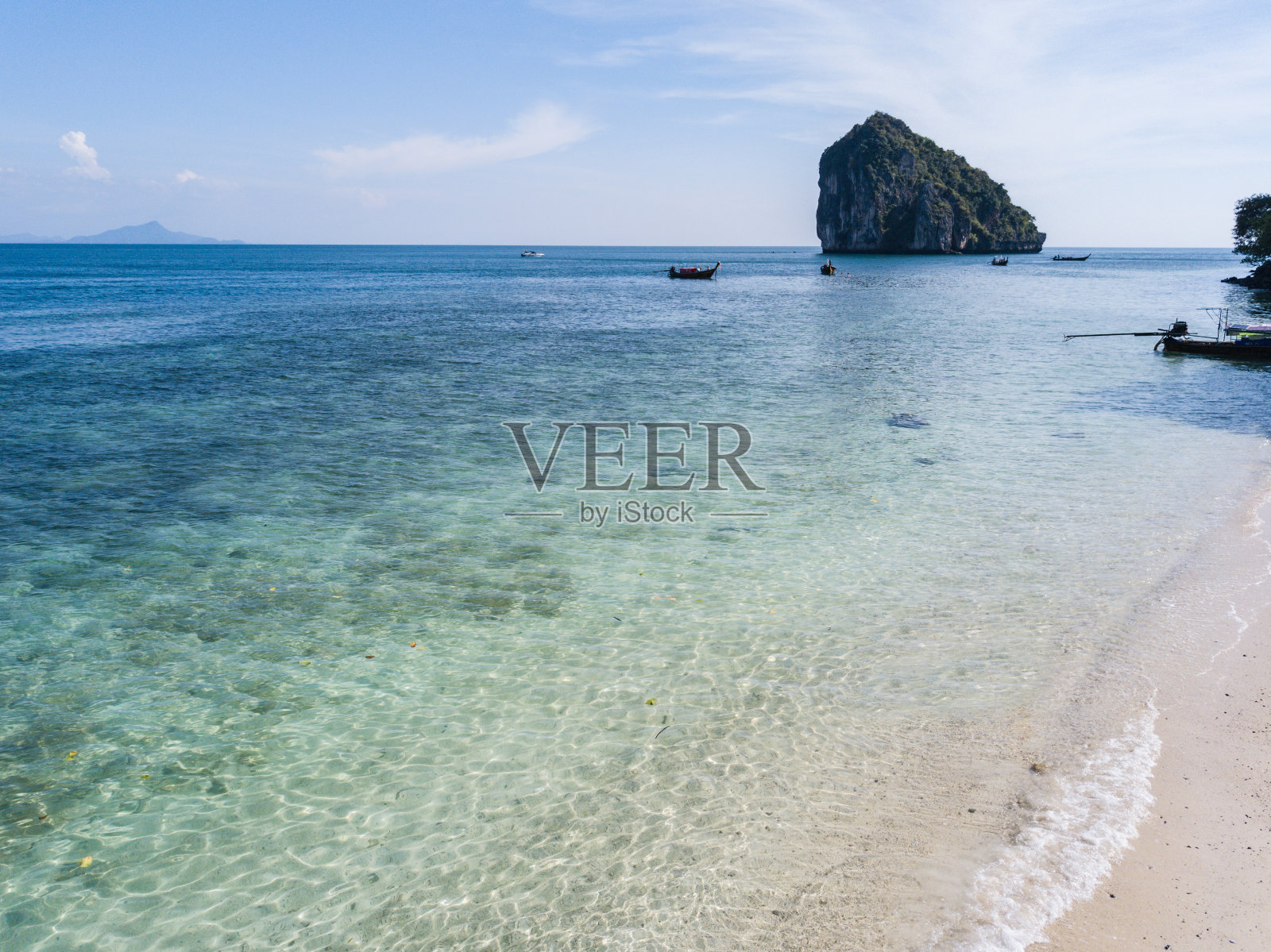 泰国甲米的天堂海滩照片摄影图片