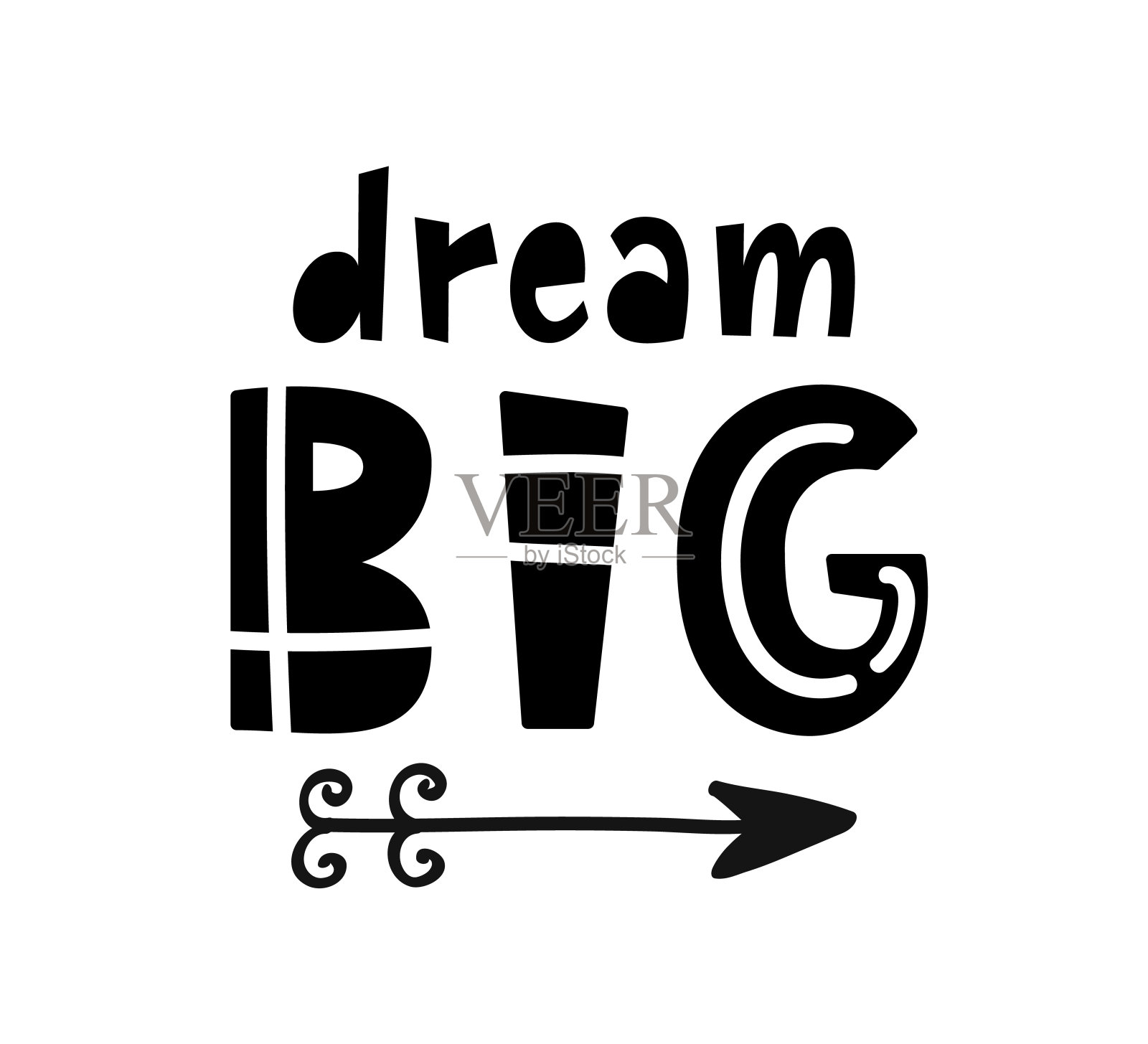 梦大字体。斯堪的纳维亚风格的儿童海报设计元素图片