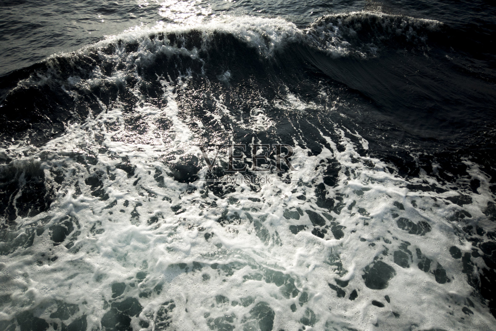 海和浪从船照片摄影图片