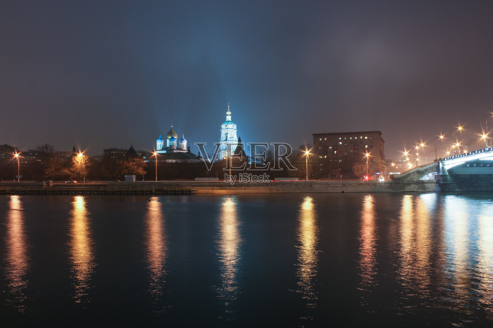 晚上莫斯科照片摄影图片