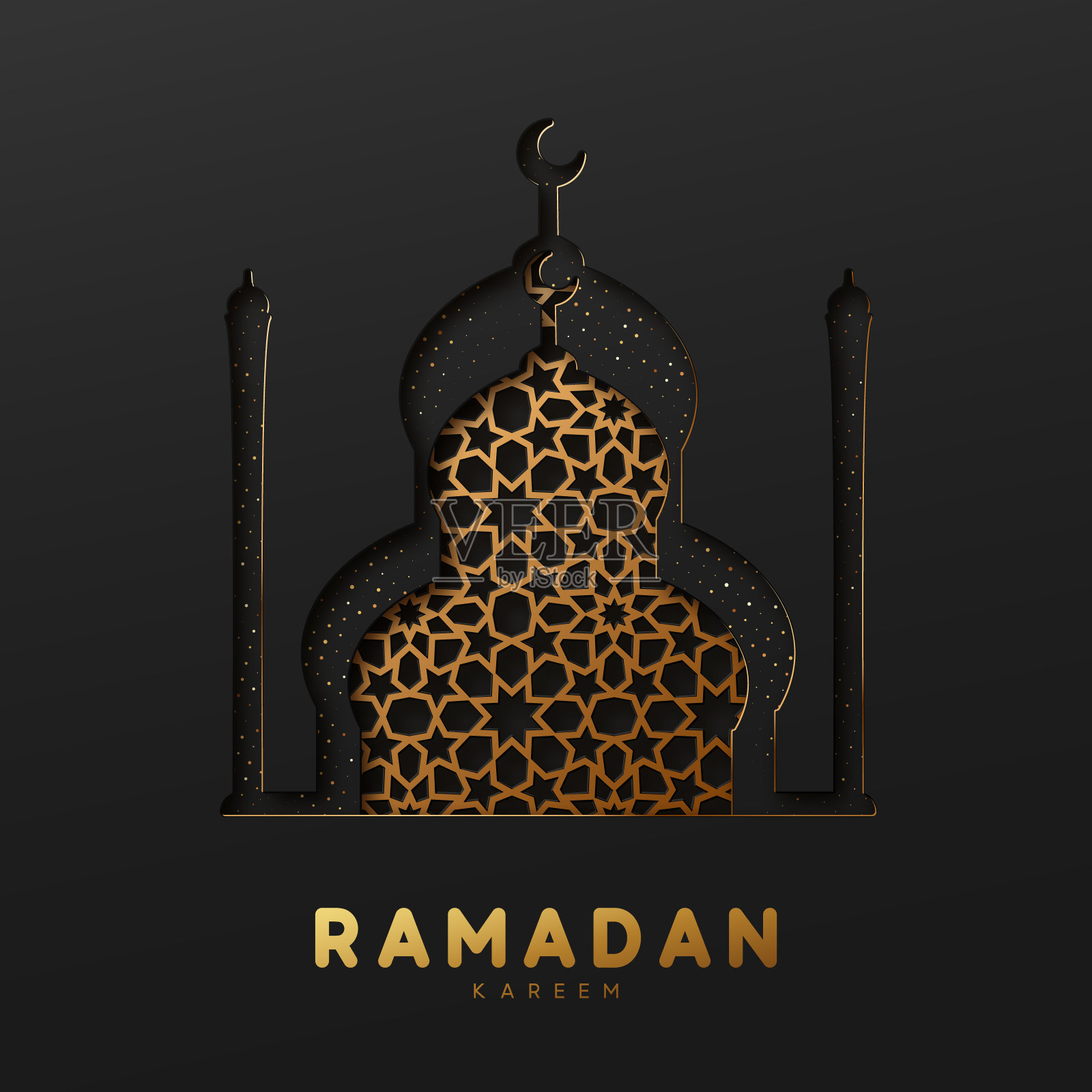 斋月向量背景。插画图片素材